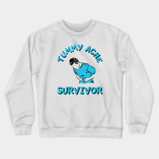 vintage tummy ache survivor Crewneck Sweatshirt